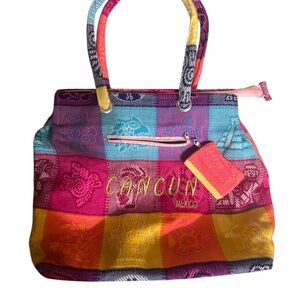 Colorful Cancun Beach Bag